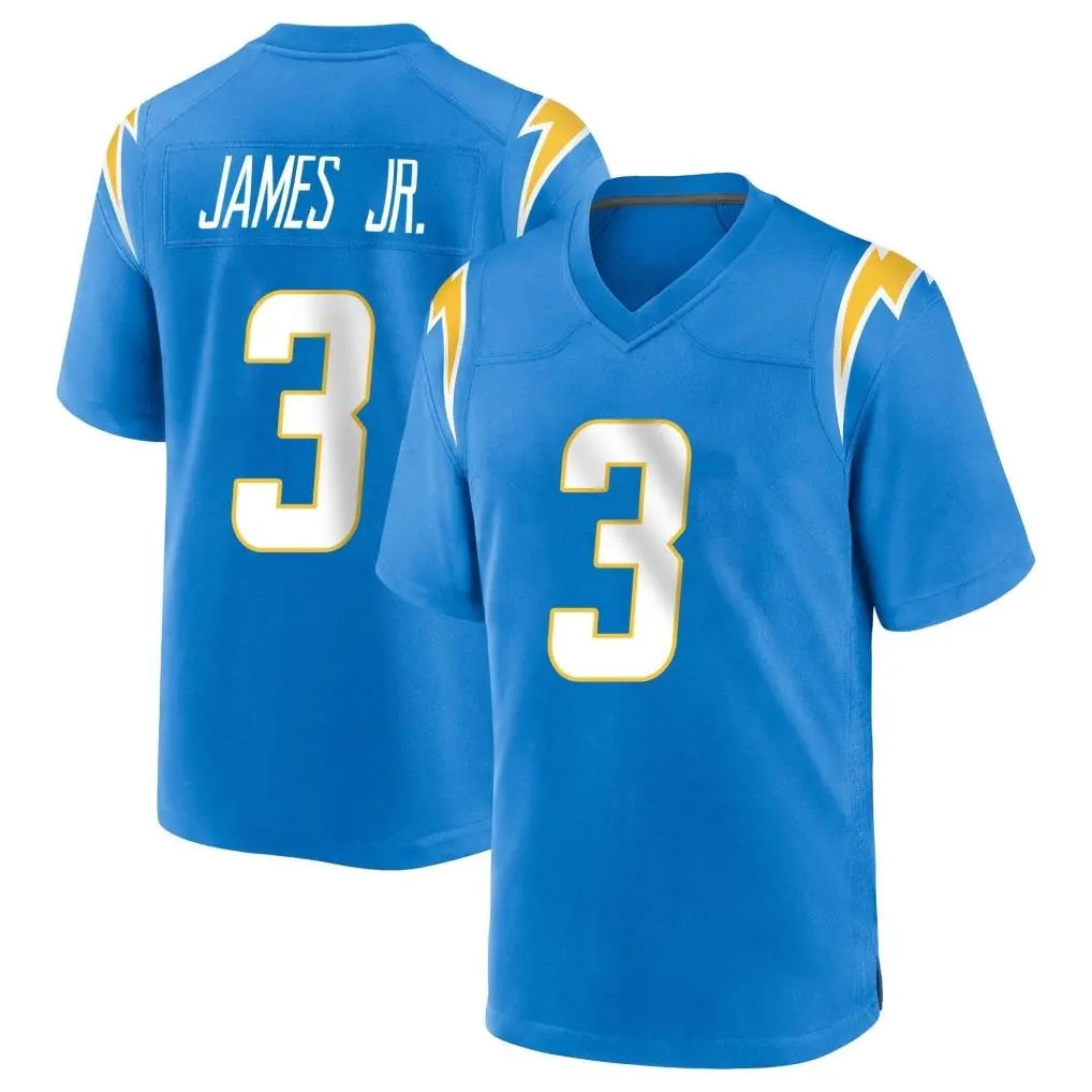Yuxns LA.Chargers #3 Derwin James Jr. Player Blue Home Game Stitched Jerseys
