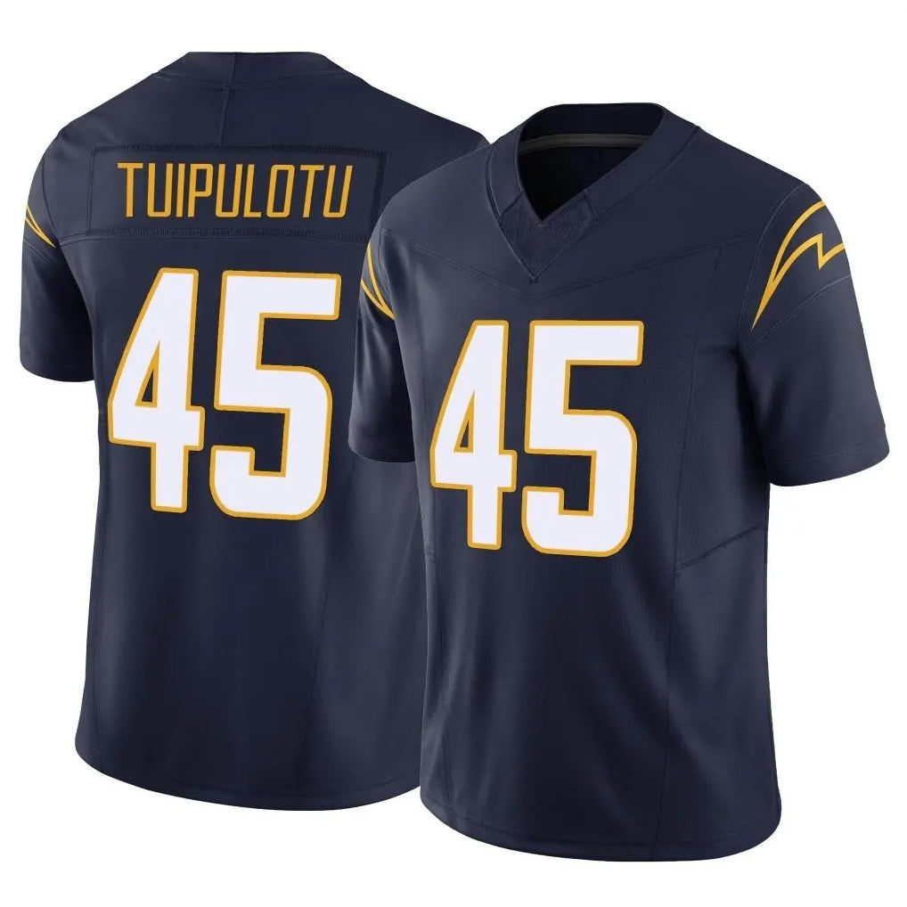 Yuxns LA.Chargers #45 Tuli Tuipulotu Player Navy Limited Vapor F.U.S.E. Home Game Stitched Jerseys