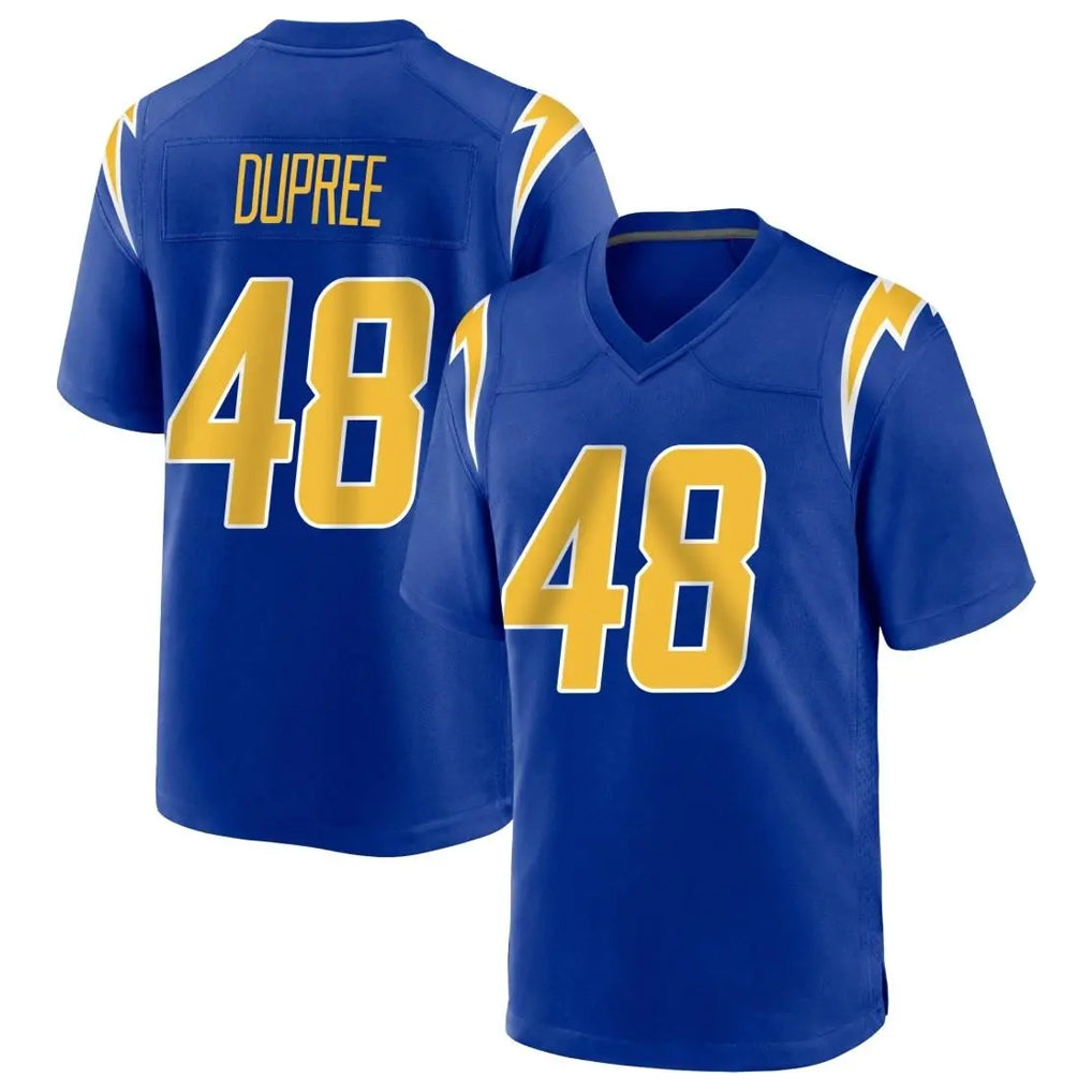 Yuxns LA.Chargers #48 Bud Dupree Player Royal Home Game Stitched Jerseys