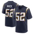 Yuxns LA.Chargers #52 Khalil Mack Player Navy Alternate Home Game Stitched Jerseys