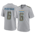 Yuxns LA.Chargers #6 Denzel Perryman Player Gray Atmosphere Fashion Home Game Stitched Jerseys
