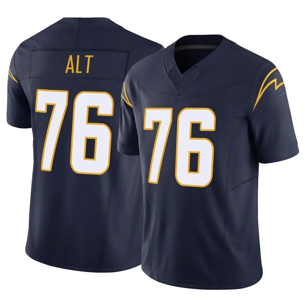 Yuxns LA.Chargers #76 Joe Alt Player Navy Limited Vapor F.U.S.E. Home Game Stitched Jerseys