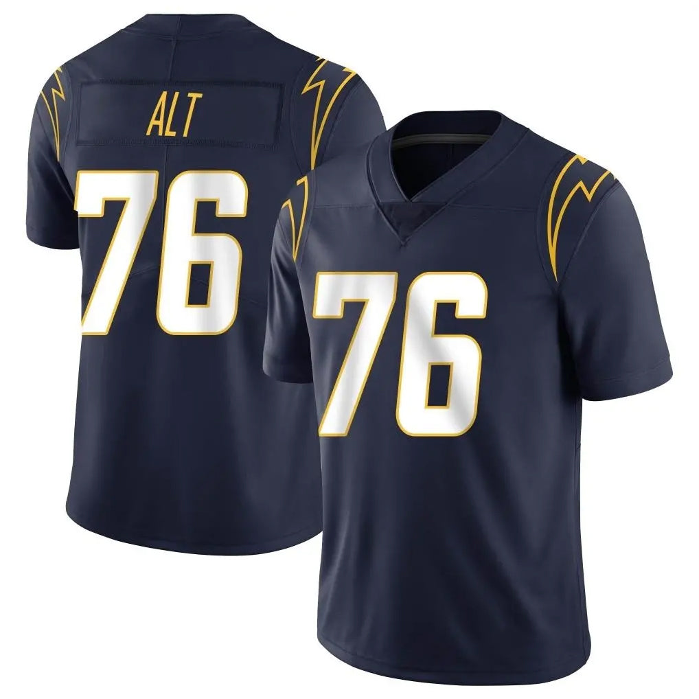 Yuxns LA.Chargers #76 Joe Alt Player Navy Limited Vapor Untouchable Home Game Stitched Jerseys