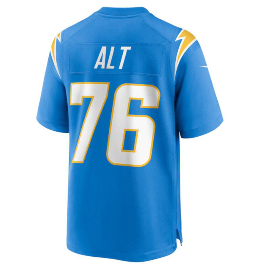 Yuxns LA.Chargers #76 Joe Alt Powder Blue 2024 Draft First Round Pick Player Game Jersey Stitched Jerseys