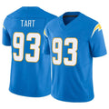 Yuxns LA.Chargers #93 Teair Tart Player Blue Limited Vapor F.U.S.E. Home Game Stitched Jerseys