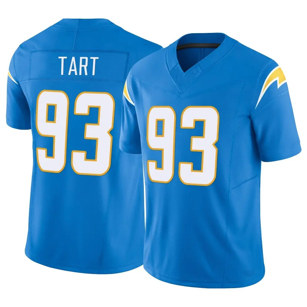 Yuxns LA.Chargers #93 Teair Tart Player Blue Limited Vapor F.U.S.E. Home Game Stitched Jerseys