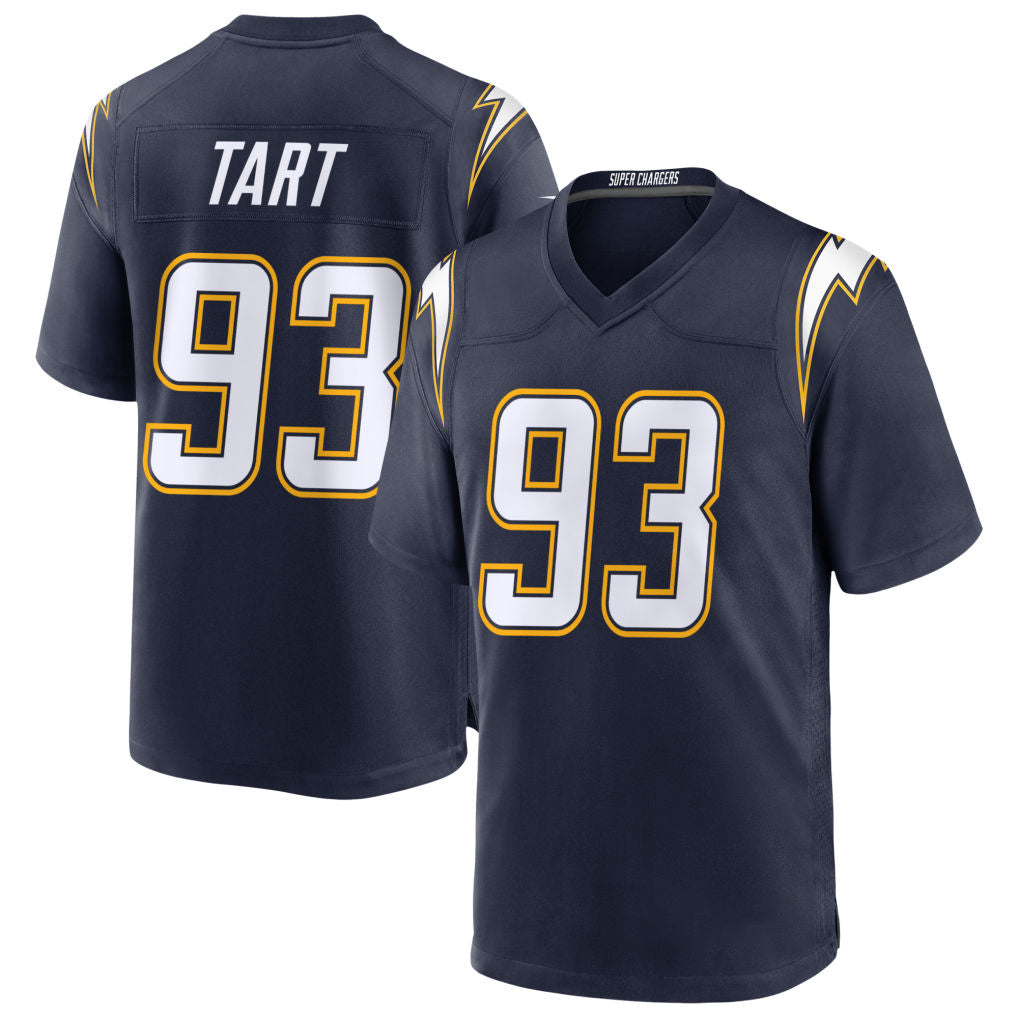 Yuxns LA.Chargers #93 Teair Tart Player Navy Alternate Home Game Stitched Jerseys
