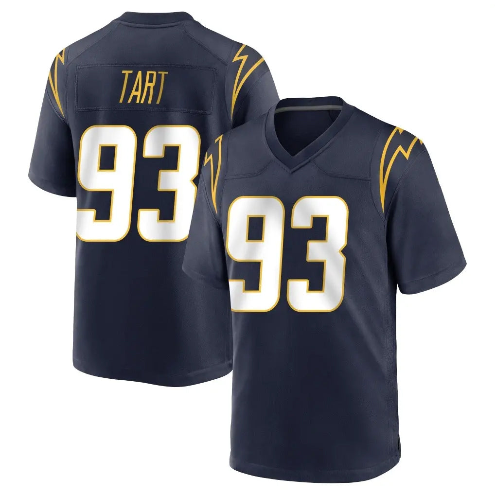 Yuxns LA.Chargers #93 Teair Tart Player Navy Home Game Stitched Jerseys
