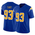 Yuxns LA.Chargers #93 Teair Tart Player Royal Limited Vapor F.U.S.E. Home Game Stitched Jerseys