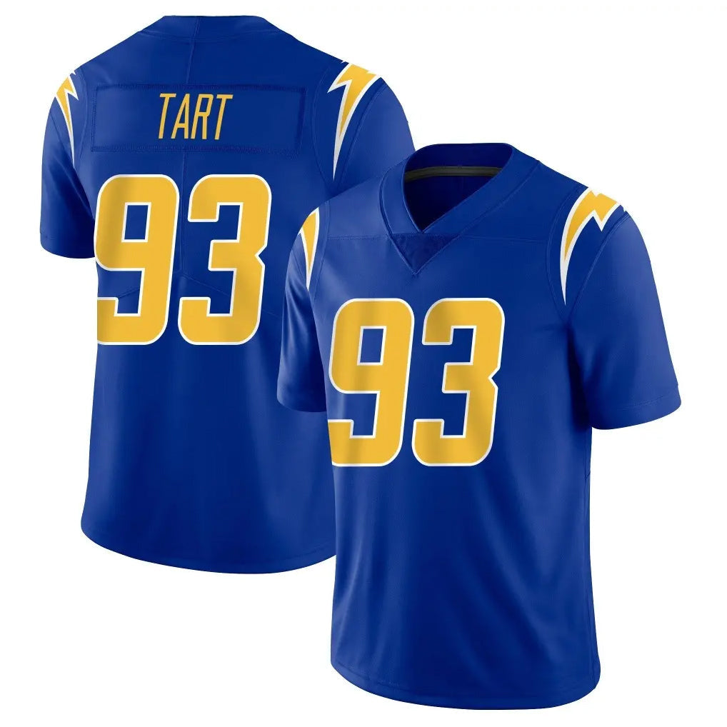 Yuxns LA.Chargers #93 Teair Tart Player Royal Limited Vapor Home Game Stitched Jerseys