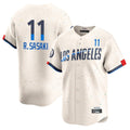 Yuxns LA.Dodgers #11 Roki Sasaki Player Cream City Connect Limited Home Stitched Jerseys
