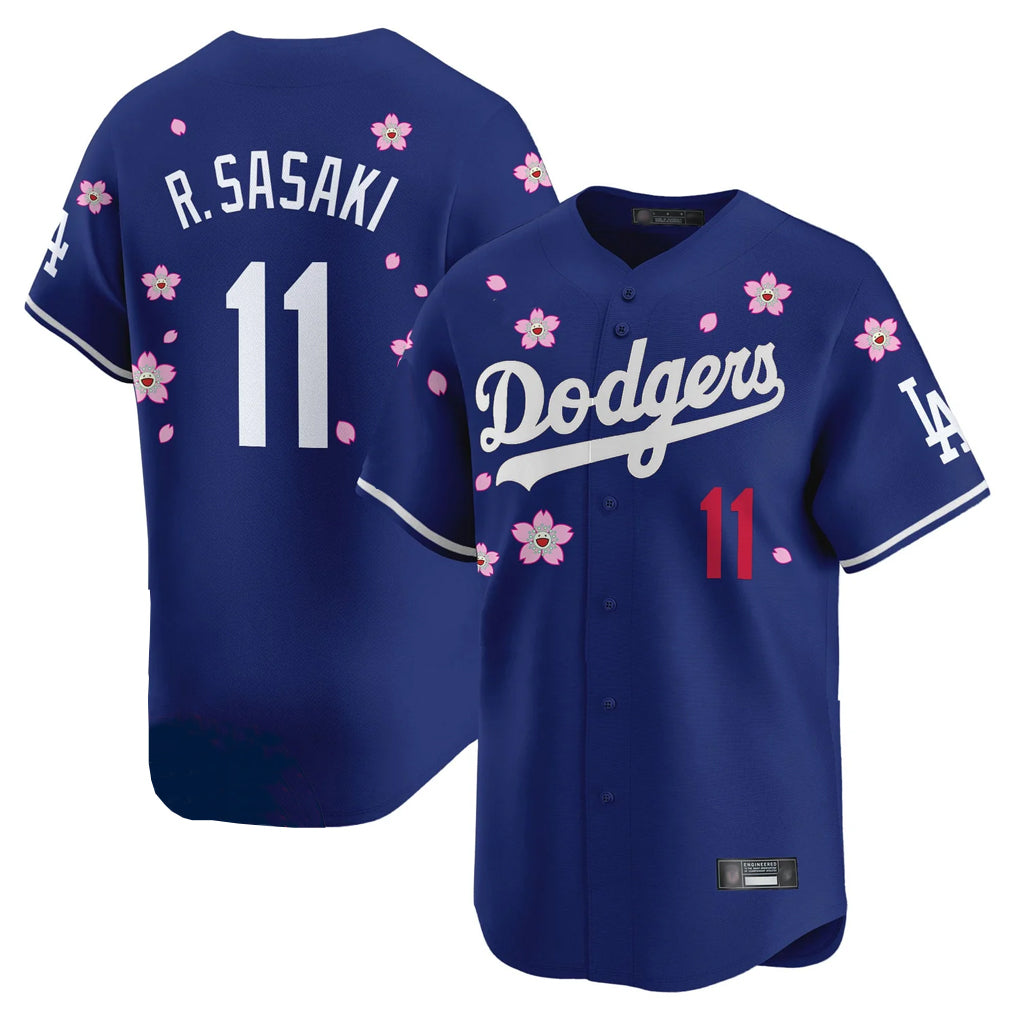 Yuxns LA.Dodgers #11 Roki Sasaki Player Royal Tokyo Series Vapor Premier Limited Stitched Jerseys