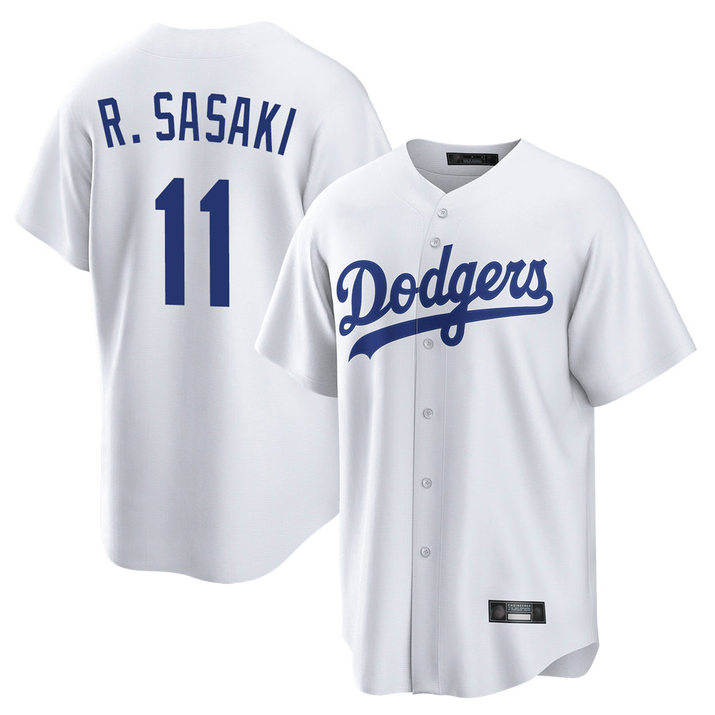 Yuxns LA.Dodgers #11 Roki Sasaki Player White Game Home Stitched Jerseys