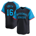 Yuxns LA.Dodgers #16 Will Smith Player Black National League All-Star Limited Home Stitched Jerseys