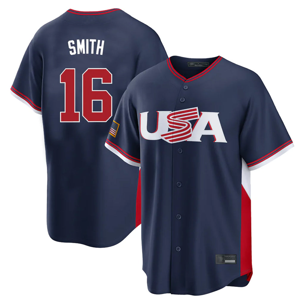 Yuxns LA.Dodgers #16 Will Smith Player Navy USA 2026 World Classic Limited Home Stitched Jerseys