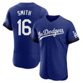 Yuxns LA.Dodgers #16 Will Smith Player Royal City Connect Elite Home Stitched Jerseys