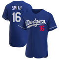 Yuxns LA.Dodgers #16 Will Smith Player Royal Limited Elite Home Stitched Jerseys