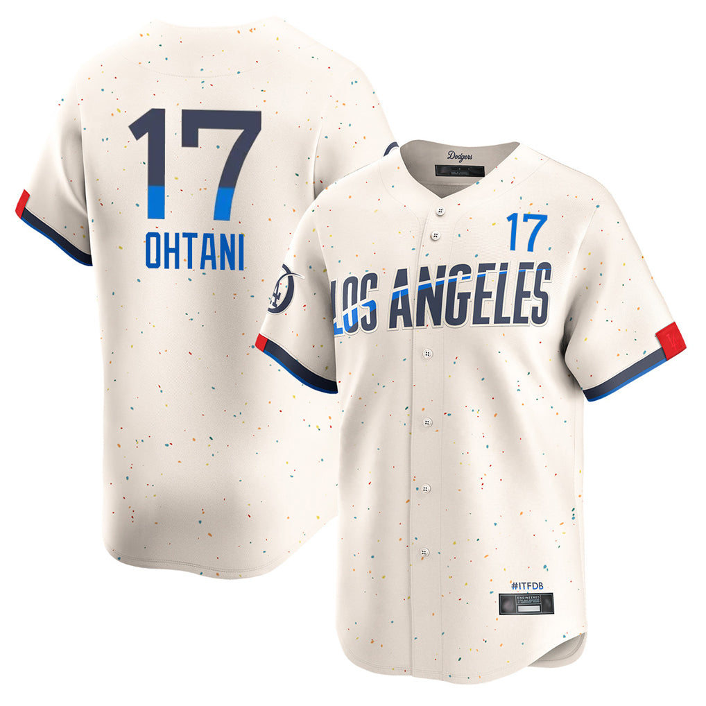 Yuxns LA.Dodgers #17 Shohei Ohtani Player Cream City Connect Limited Home Stitched Jerseys