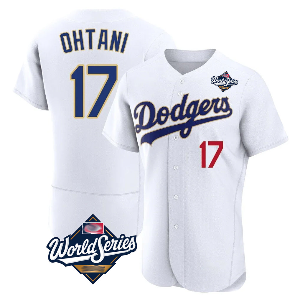 Yuxns LA.Dodgers #17 Shohei Ohtani Player Gold White World Series 2026 Collection Stadium Limited Elite Stitched Jerseys