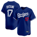 Yuxns LA.Dodgers #17 Shohei Ohtani Player Royal Limited Home Stitched Jerseys