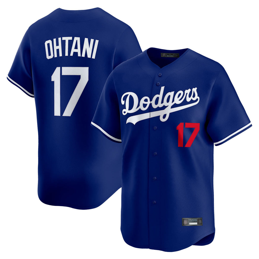 Yuxns LA.Dodgers #17 Shohei Ohtani Player Royal Limited Home Stitched Jerseys