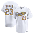 Yuxns LA.Dodgers #23 Kyle Tucker Player Gold Collection Limited Home Stitched Jerseys