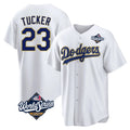 Yuxns LA.Dodgers #23 Kyle Tucker Player Gold White World Series 2026 Collection Stadium Game Stitched Jerseys