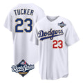 Yuxns LA.Dodgers #23 Kyle Tucker Player Gold White World Series 2026 Collection Stadium Limited Stitched Jerseys