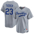 Yuxns LA.Dodgers #23 Kyle Tucker Player Gray Game Limited Home Stitched Jerseys