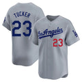 Yuxns LA.Dodgers #23 Kyle Tucker Player Gray Limited Home Stitched Jerseys