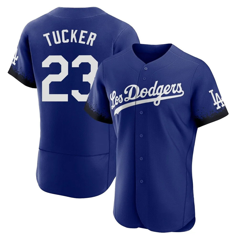 Yuxns LA.Dodgers #23 Kyle Tucker Player Royal City Connect Elite Home Stitched Jerseys