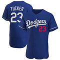 Yuxns LA.Dodgers #23 Kyle Tucker Player Royal Limited Elite Home Stitched Jerseys
