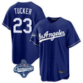 Yuxns LA.Dodgers #23 Kyle Tucker Player Royal World Series Meet Game Stitched Jerseys