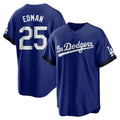 Yuxns LA.Dodgers #25 Tommy Edman Player Royal City Connect Home Game Stitched Jerseys