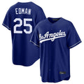 Yuxns LA.Dodgers #25 Tommy Edman Player Royal Game Stitched Jerseys
