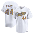 Yuxns LA.Dodgers #44 Andy Pages Player Gold Collection Limited Home Stitched Jerseys