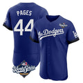 Yuxns LA.Dodgers #44 Andy Pages Player Royal World Series City Connect Elite Home Stitched Jerseys