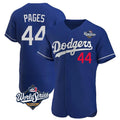 Yuxns LA.Dodgers #44 Andy Pages Player Royal World Series Limited Elite Home Stitched Jerseys