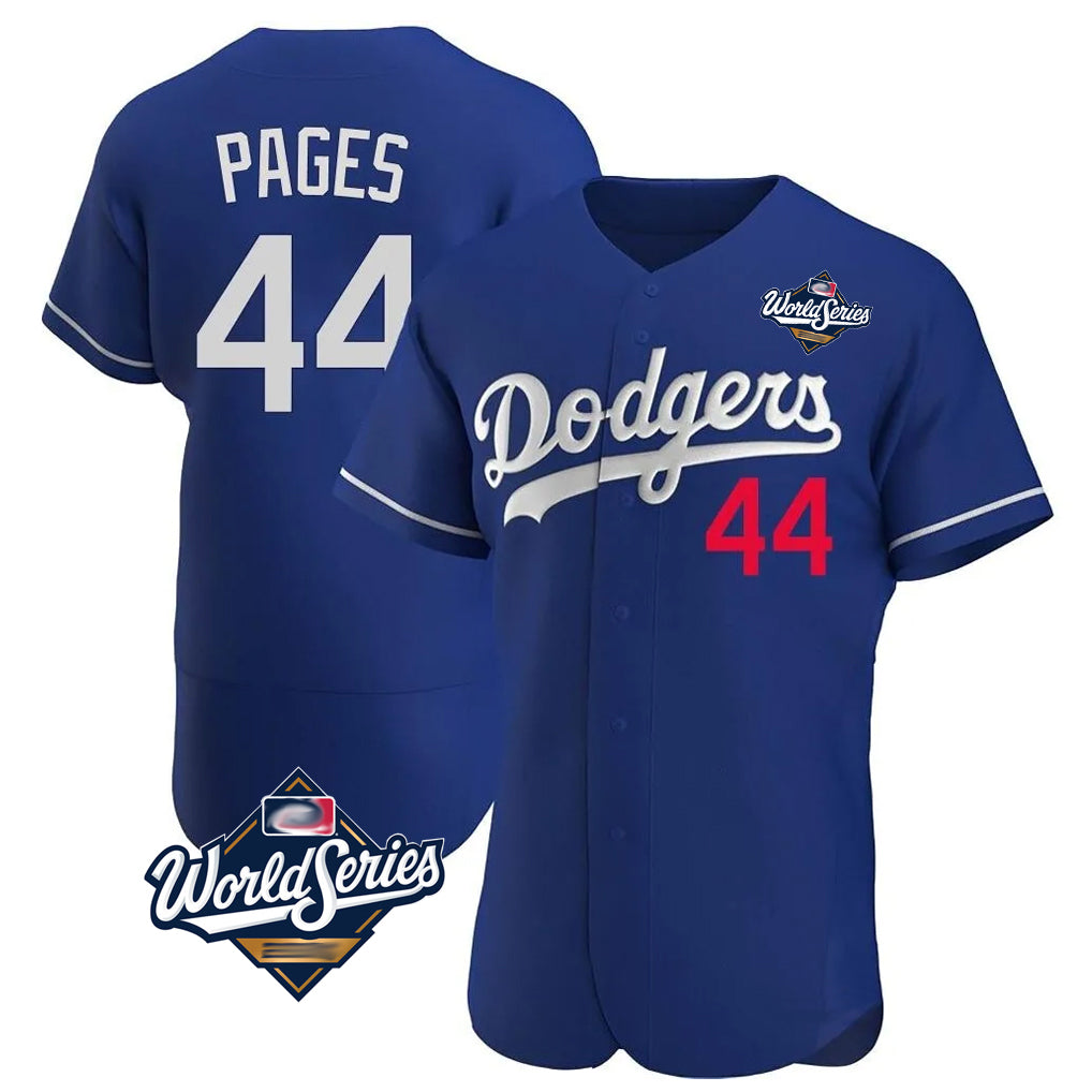 Yuxns LA.Dodgers #44 Andy Pages Player Royal World Series Limited Elite Home Stitched Jerseys