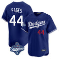 Yuxns LA.Dodgers #44 Andy Pages Player Royal World Series Meet Limited Home Stitched Jerseys