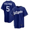 Yuxns LA.Dodgers #5 Freddie Freeman Player Royal Game Stitched Jerseys