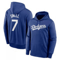 Yuxns LA.Dodgers #7 Blake Snell Player Blue Limited Hoodie Stitched Jerseys