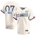 Yuxns LA.Dodgers #7 Blake Snell Player Cream City Connect Limited Home Stitched Jerseys