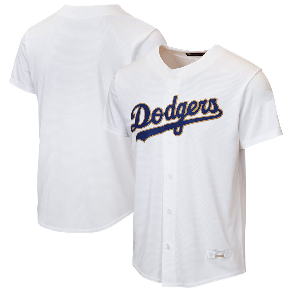 Yuxns LA.Dodgers ## Dodgers Blank Player Gold White 2026 Collection Stadium Game Stitched Jerseys