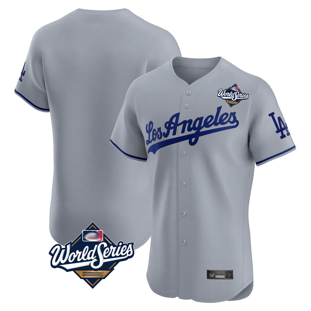Yuxns LA.Dodgers ## Dodgers Blank Player Gray Limited Elite Home World Series Stitched Jerseys