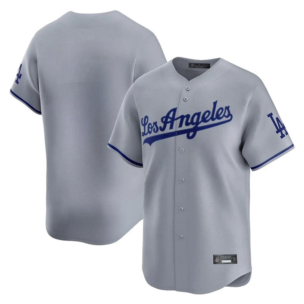 Yuxns LA.Dodgers ## Dodgers Blank Player Gray Limited Game Stitched Jerseys