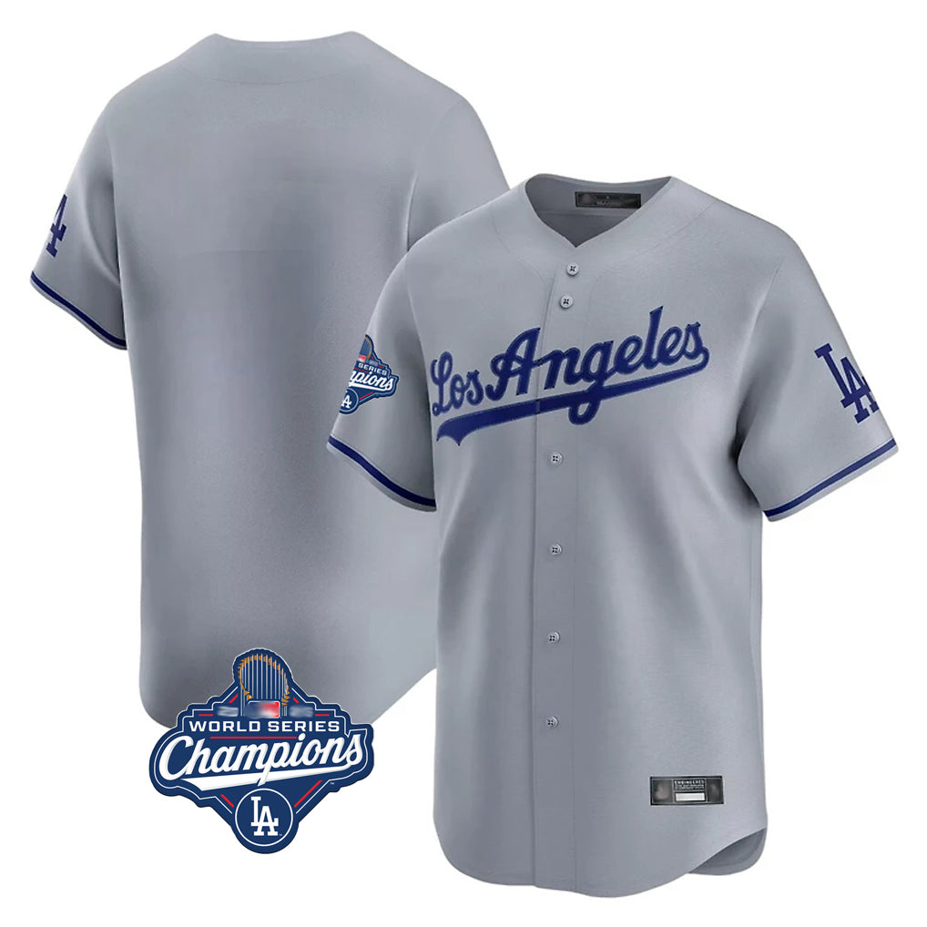 Yuxns LA.Dodgers ## Dodgers Blank Player Gray Limited Game World Series Meet Stitched Jerseys