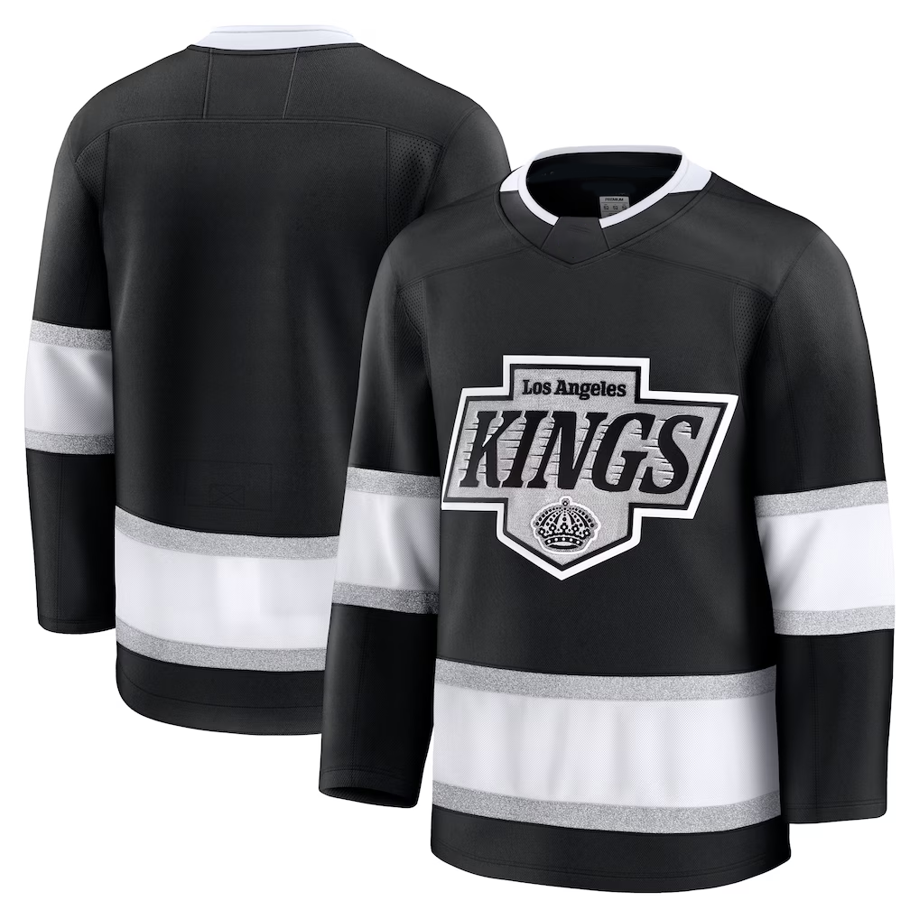 Yuxns LA.Kings Black Home Premium Jerseys