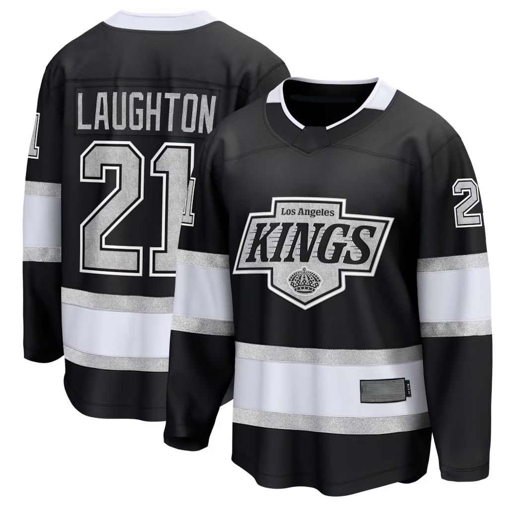 Yuxns LA.Kings #21 Scott Laughton Black Home Breakaway Jerseys
