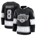 Yuxns LA.Kings #8 Drew Doughty Black Home Premium Jerseys